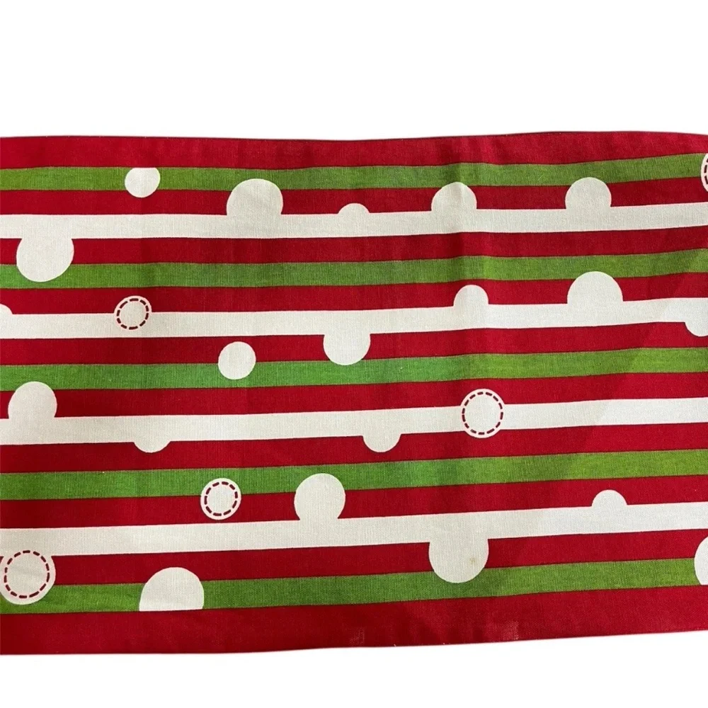 Pier 1 Imports Christmas Table Runner Snowman Whimsy Embellished Beaded 14”X72”